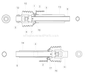 PTO Shaft Diagram and Parts List for SC5540 70554 Bear Cat Chipper Shredder